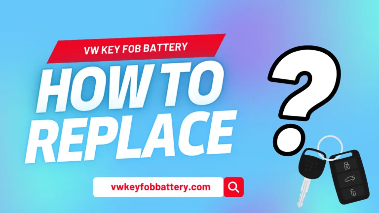 vw key fob battery